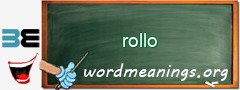 WordMeaning blackboard for rollo
